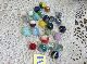 Old Vtg Marbles 24 Akro Agate Marble King Vitro Wv Colorful Toy Marble Lot ~m~♦~ Other photo 1