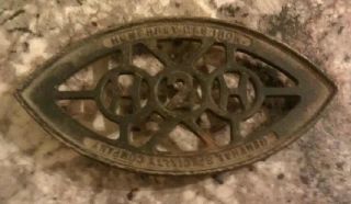 Very Rare Humphrey Gas Iron Trivet Genral Specialty Company H2h Advertising M photo