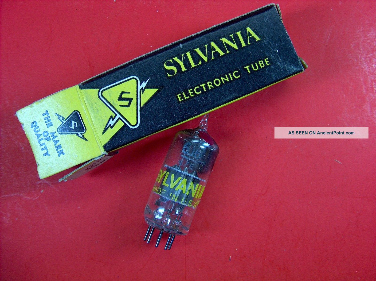 Vtg Sylvania Electron Vacuum 6j6 Ham Radio Tv Cb Amp Phono Tube Made In Usa Nos Other photo