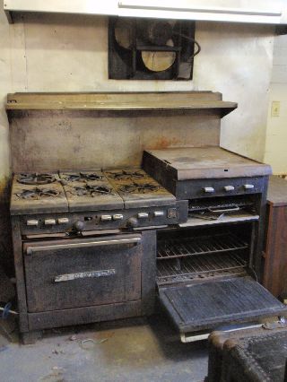 Antique Garland Cast Iron Skillet Commercial Restaurant Large Metal Gas Stove Nr photo