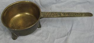 Antique Posnet Brass Pot With Handle By Wasbrough photo