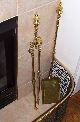 Antique Solid Brass Fireplace Shovel Hearth Ware photo 5