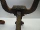 Antique Metal Cast Iron & Iron Unmarked Small Fireplace Log Holders Hardware A5 Hearth Ware photo 5