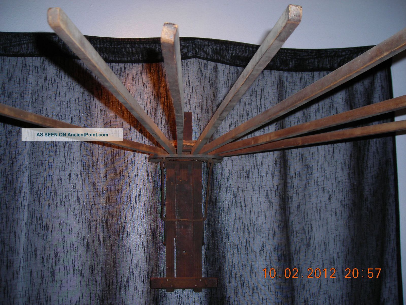 Antique Clothes Drier Wall Hung Drying Rack Vintage & Authentic Clothing Wringers photo