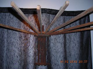 Antique Clothes Drier Wall Hung Drying Rack Vintage & Authentic photo