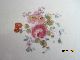 Antique Tea Tile Circle With Hand Painted Bouquets Of Flowers Tiles photo 2