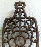 Vintage Wilton Cast Iron Trivet (sad Clothes Iron Shape Wire Flower Design) Trivets photo 2