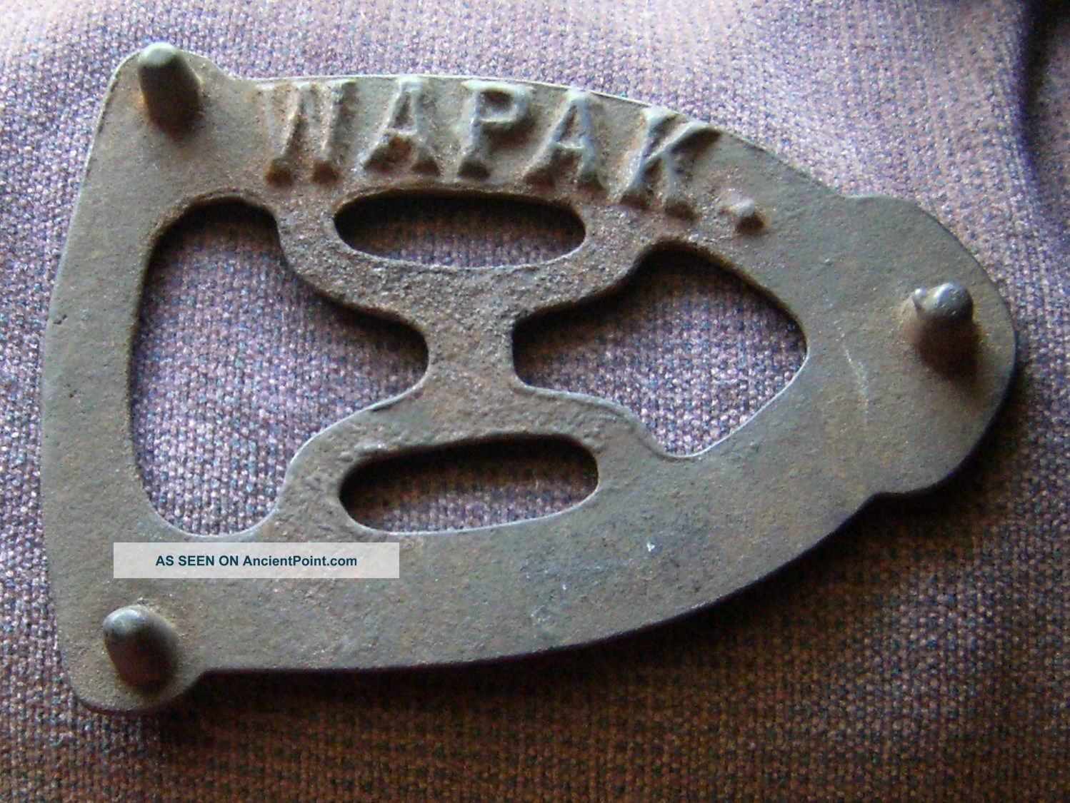 Wapak Sad Iron Rest / Trivet Cast Iron Trivets photo