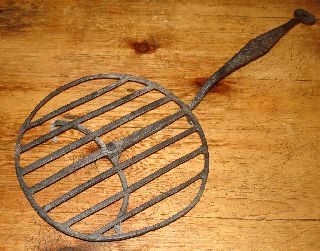 Antique Rotary Hearth Broiler C.  1750 - 1800 Wrought Iron photo