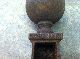 Antique Bradley & Hubbard Andirons Cannonball Top Marked B&h 4913 Fireplace Hearth Ware photo 3