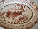 Antique Jd & Co.  Warwick Castle Stag Aesthetic Transferware Large Platter Platters & Trays photo 1