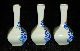 Blue White Vase Lot Vgc 4 1/2 Inches Tall Collection Of 3 Adorable Willow Asian Aesthetic Movement photo 4