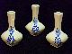 Blue White Vase Lot Vgc 4 1/2 Inches Tall Collection Of 3 Adorable Willow Asian Aesthetic Movement photo 7
