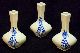 Blue White Vase Lot Vgc 4 1/2 Inches Tall Collection Of 3 Adorable Willow Asian Aesthetic Movement photo 8