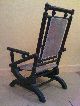 Splendid Antique Chinese Chippendale ' Rocking ' Armchair 1900-1950 photo 9