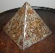An Art Deco C1920s Egyptian Theme Metal Pyramid Desk Top Paperweight Art Deco photo 1