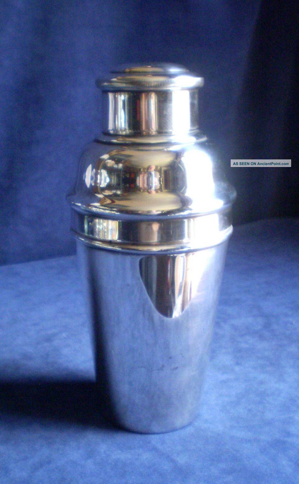 Large 1½ Pint ~ Art Deco ~ Silver Plate ~ Cocktail Shaker ~ C1935 Vg.  Cond Art Deco photo