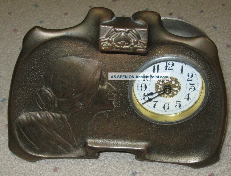 1920s Metal Art Deco Dresser Alarm Clock Art Deco photo