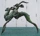 Art Deco Bronze Gazelles Sculpture Signed By Raoh Schorr Art Deco photo 3