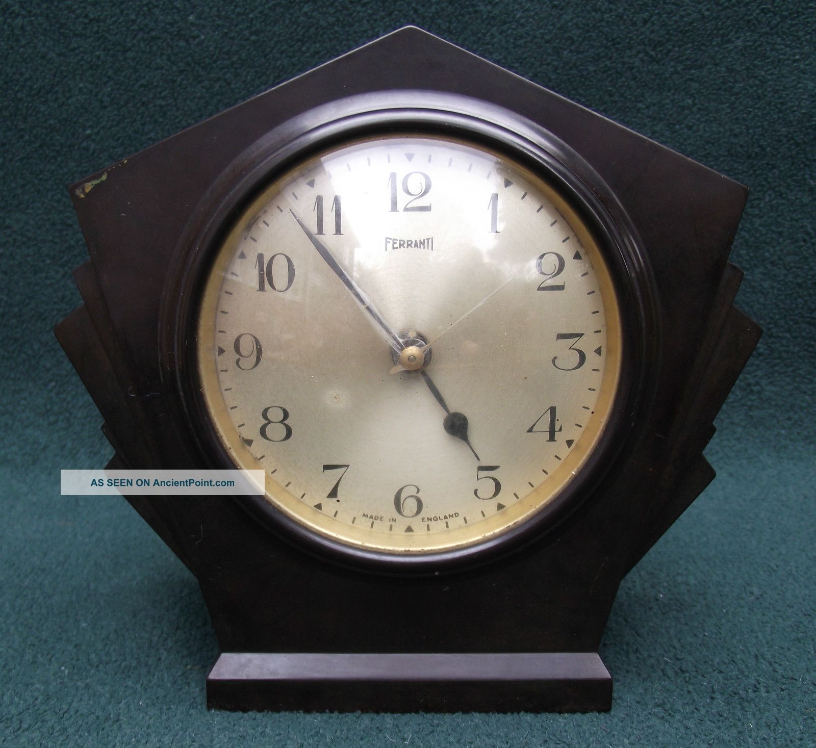 An Early 20thc Bakelite Ferranti Art Deco Timepiece Clock - 1920 ' S Art Deco photo