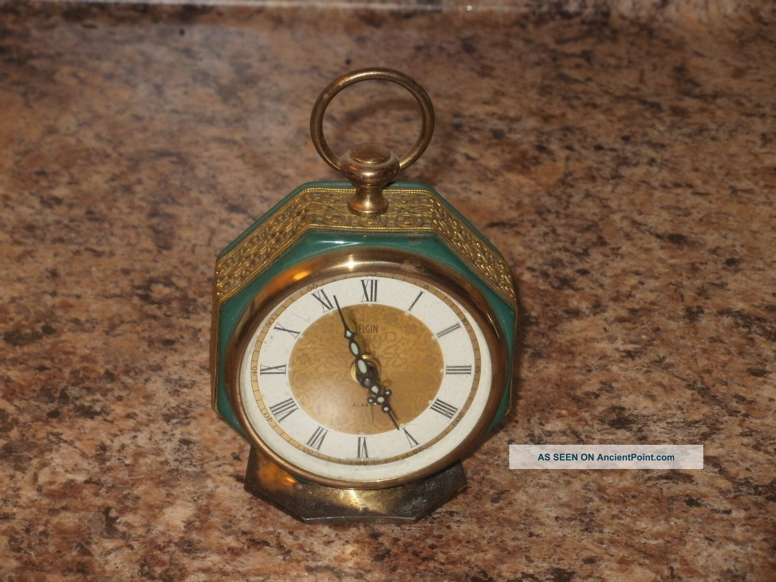 Victorian Antique Art Deco Elgin Alarm Clock Made In West Germany Shop Shop Art Deco photo