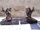 A Pair Of Art Deco Bookends With Stylised Bronzed Goats/rams On Marble Bases Art Deco photo 1
