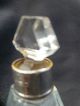 Art Deco Glass Silver Hallmarked Small Perfume Bottle Ex.  Con. Art Deco photo 1