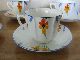 Set Of 5 Pairs Of Handpainted Art Deco Cups And Saucers.  Lovely Set Art Deco photo 3