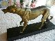 French Art Deco Spelter Statue Of A Greyhound On Granit Base C1920s Art Deco photo 11