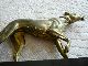 French Art Deco Spelter Statue Of A Greyhound On Granit Base C1920s Art Deco photo 2