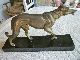 French Art Deco Spelter Statue Of A Greyhound On Granit Base C1920s Art Deco photo 4
