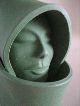 Very Stylish Art Deco Bust Sculpture Of Woman In 20s Dress Art Deco photo 2