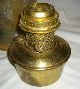 Antique Art Deco Aladdin Venetian Art Craft 1241 Varigated Tan Kero Table Lamp Art Deco photo 5