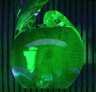 Huge Magnificent Vaseline Glass Bird Sculpture Uranium Body Glows In Blacklight photo