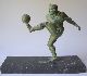 French Art Deco Sculpture Footballer Sport Soccer Art Deco photo 1