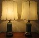 Pair Of Art Deco Hand Painted Ceramic Lamps Lamps photo 8