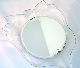 Rare & Glorious Art Deco Hand Mirror~20 In.  Lucite Handle~dbl Side Blue &crystal Art Deco photo 4