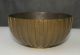 Big Deco Vintage Tinos Bronce Danish Fluted Bronze Bowl 7 In Di X 3 1/2 In High Metalware photo 1