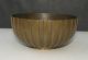 Big Deco Vintage Tinos Bronce Danish Fluted Bronze Bowl 7 In Di X 3 1/2 In High Metalware photo 2