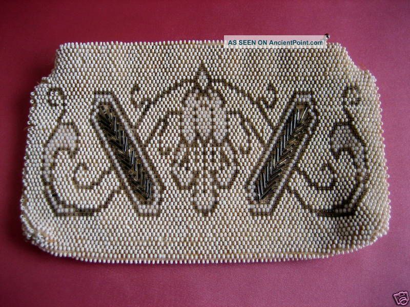 Vintage Art Deco Beaded Petite Purse Czechoslovakia Art Deco photo