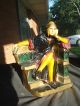 Vtg Art Deco Robed Man Figurine Statue Chalkware Male Poet Dante Art Deco photo 9