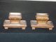 Antique C18/19thc Neoclassical Solid Bronze Matching Pair Of Inkwells - Mrkd - Hp Art Deco photo 6