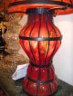 Gorgeous Art Deco Table Lamp Encased In Wrought Iron Lamps photo 2