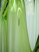 Vtg Retro Art Deco Ribbed Emerald Green Blown Glass Lava Flame Vase 21 - 1/2” Tall Art Deco photo 10