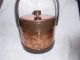 Vintage Atapco Copper Ice Bucket With Handle Excellent Cond 1950 ' S Collectible Art Deco photo 1