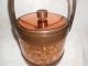 Vintage Atapco Copper Ice Bucket With Handle Excellent Cond 1950 ' S Collectible Art Deco photo 2