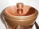 Vintage Atapco Copper Ice Bucket With Handle Excellent Cond 1950 ' S Collectible Art Deco photo 5