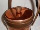 Vintage Atapco Copper Ice Bucket With Handle Excellent Cond 1950 ' S Collectible Art Deco photo 7