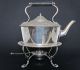 Victorian Antique Art Nouveau Silver Plated Spirit Kettle On Stand Glasgow 1900 Tea/Coffee Pots & Sets photo 2