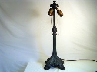 Fantastic Tiffany / Handel Era Documented Wilkinson Bronze Lamp W Cap,  Heavy,  Nr photo